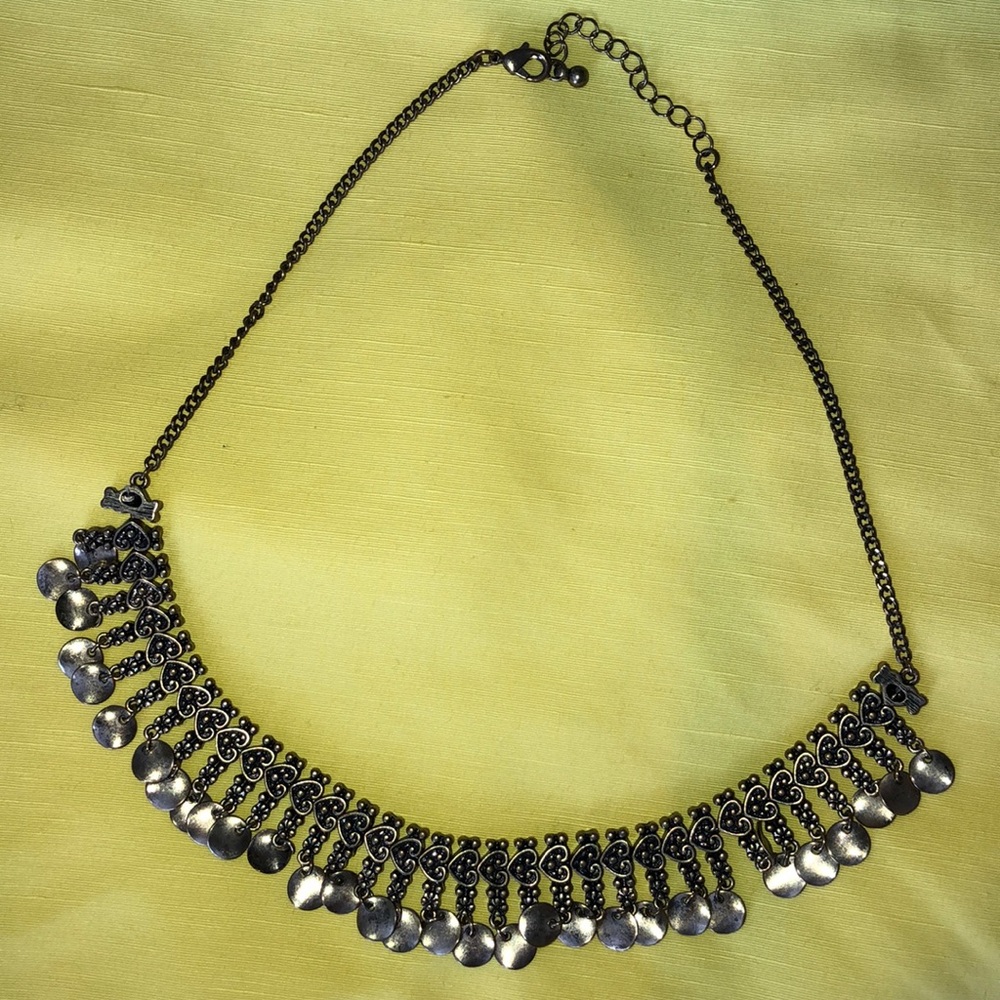 Burnished fold necklace